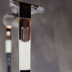 Kate Spade Half Frame Metal Glasses with Prescription Lenses. Brown/Cream/Bronze